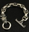 Photo2: Long neck bulldog with smooth anchor links bracelet (2)