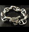 Photo5: All Smooth Anchor Chain Links Bracelet (5)