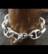 Photo13: All Smooth Anchor Chain Links Bracelet (13)