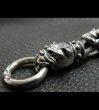 Photo13: Stud Bolo Neck Old Bulldog With 7-Skull Links Bracelet (13)