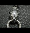 Photo5: Stud Bolo Neck Old Bulldog With 7-Skull Links Bracelet (5)