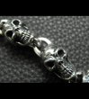 Photo4: Stud Bolo Neck Old Bulldog With 7-Skull Links Bracelet (4)