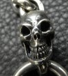 Photo11: Single Skull With Small Oval Links Bracelet (11)