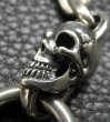 Photo9: Single Skull With Small Oval Links Bracelet (9)