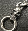 Photo19: Single Skull With Small Oval Links Bracelet (19)