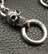 Photo16: Single Skull With Small Oval Links Bracelet (16)