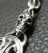 Photo7: Quarter Sculpted Oval ID With 2Skulls & Small Oval Links Bracelet (7)