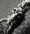 Photo8: Quarter Sculpted Oval ID With 2Skulls & Small Oval Links Bracelet (8)