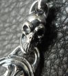 Photo9: Quarter Sculpted Oval ID With 2Skulls & Small Oval Links Bracelet (9)