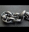 Photo8: Bulldog With Textured Anchor Links & Smooth H.W.O Bracelet (8)