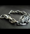 Photo7: Sculpted Oval With All Smooth H.W.O Anchor Chain Links Bracelet (7)