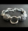 Photo14: 2Lions With H.W.O & Chiseled Anchor Links Bracelet (14)