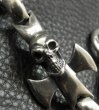 Photo10: Skull Round Zip Pull With Smooth H.W.O & Anchor Links Bracelet (10)