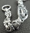 Photo3: Half Sculpted Oval With Old Bulldog & Bulldog & Small Oval, Boat Chain Bracelet (3)