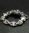 Photo3: 4Heart Crown ID With 2 Long Neck Bulldogs & Boat Chain Links Bracelet (3)