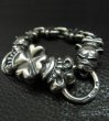 Photo4: 4Heart Crown ID With 2 Long Neck Bulldogs & Boat Chain Links Bracelet (4)