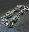 Photo4: All Battle-Ax Oval Links Bracelet (4)