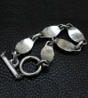 Photo11: All Battle-Ax Oval Links Bracelet (11)