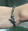 Photo4: 5.5mm Anchor Chain With Skull Bracelet (4)