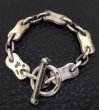 Photo5: Motorcycle Chain Plate Links Bracelet (Medium) (5)