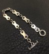 Photo7: Bike Chain Plate Links Bracelet (Small) (7)