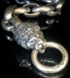 Photo8: Lion With H.W.O & Smooth Anchor Links Bracelet (8)