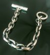 Photo5: Ultimate T-bar With Small Oval Chain Links Bracelet (5)