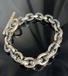 Photo8: Small Oval &Textured Small Oval Chain Links Bracelet (8)