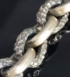 Photo6: Small Oval &Textured Small Oval Chain Links Bracelet (6)