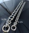 Photo18: Bike Chain With Skull Bracelet (8.5mm) (18)