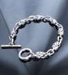 Photo4: 1/8 Skull & Chain Links Bracelet (4)