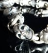 Photo12: All Skulls Link Bracelet (12)