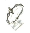 Photo2: 1/32 Double Skull Long Small Oval Links Bracelet (2)