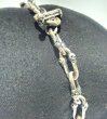 Photo7: 1/32 Double Skull Long Small Oval Links Bracelet (7)