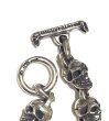 Photo10: Half 2Old Bulldog With Half Skull Links Bracelet  (10)