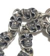 Photo9: Half 2Old Bulldog With Half Skull Links Bracelet  (9)