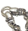 Photo8: Half 2Old Bulldog With Half Skull Links Bracelet  (8)