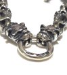 Photo3: Quarter 2Old Bulldog With Quarter Skull Links Bracelet (3)