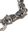 Photo4: Quarter 2Old Bulldog With Quarter Skull Links Bracelet (4)