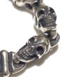 Photo5: Quarter 2Bulldog With Quarter Skull Links Bracelet (5)