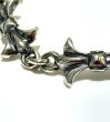 Photo6: Gothic Grooved Flare Links Bracelet (6)