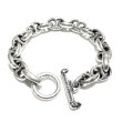 Photo1: Quarter All Smooth Anchor Chain Links Bracelet  (1)