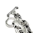 Photo4: Quarter All Smooth Anchor Chain Links Bracelet  (4)