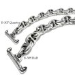 Photo7: Half All Smooth Anchor Chain Links Bracelet (7)