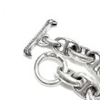 Photo5: Half All Smooth Anchor Chain Links Bracelet (5)