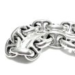Photo4: Half All Smooth Anchor Chain Links Bracelet (4)