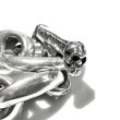 Photo3: Half All Smooth Anchor Chain Links Bracelet (3)