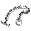 Photo2: Half All Smooth Anchor Chain Links Bracelet (2)
