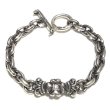 Photo1: One Eighth 4Heart Crown With Diamond & Half Small Oval Chain Bracelet (1)