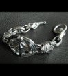 Photo5: Sculpted Oval With 2 Old Bulldogs & H.W.O Links Bracelet (5)